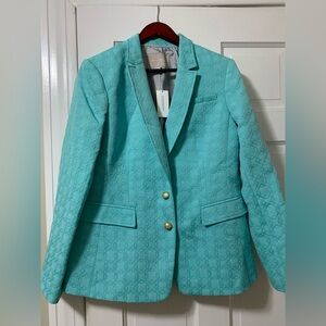 Banana Republic Teal Textured Blazer